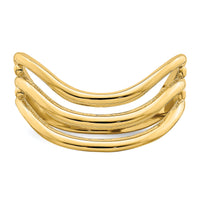 14K Triple Wave Fashion Thumb Ring-K4593