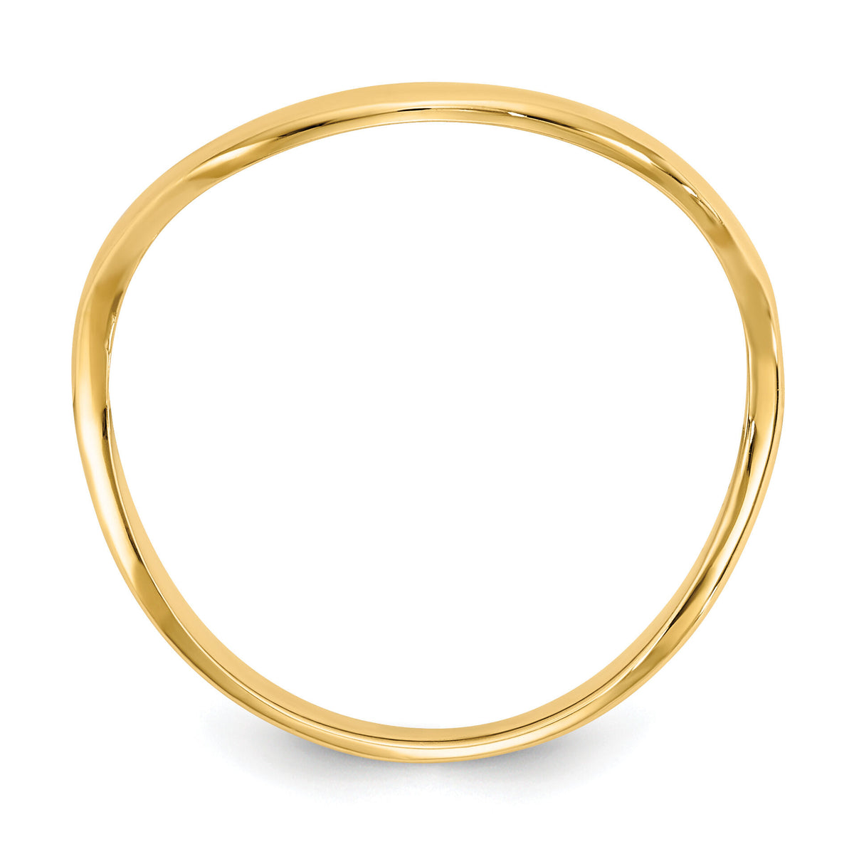 14K Wave Fashion Thumb Ring-K4595