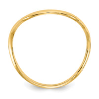 14K Wave Fashion Thumb Ring-K4595