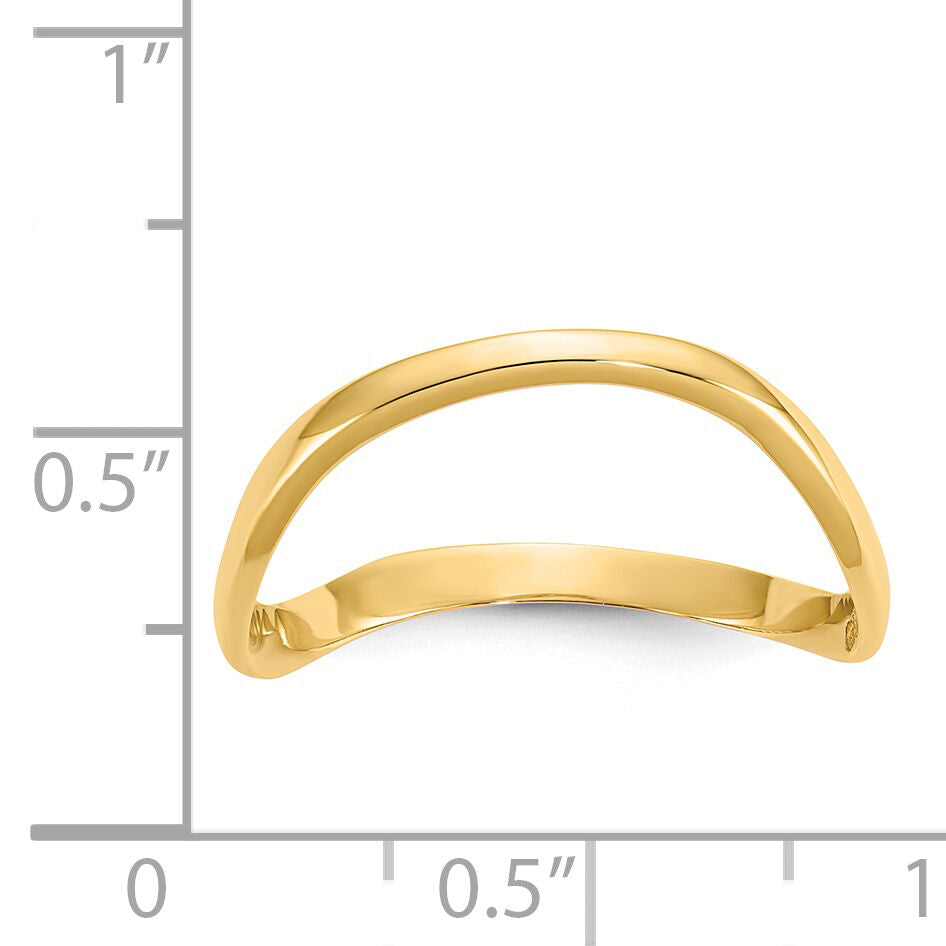 14K Wave Fashion Thumb Ring-K4595