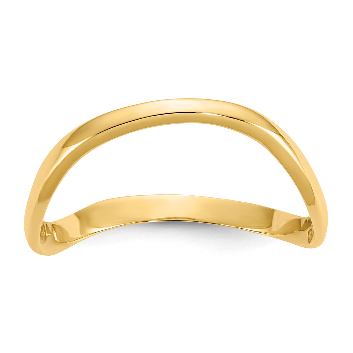 14K Wave Fashion Thumb Ring-K4595