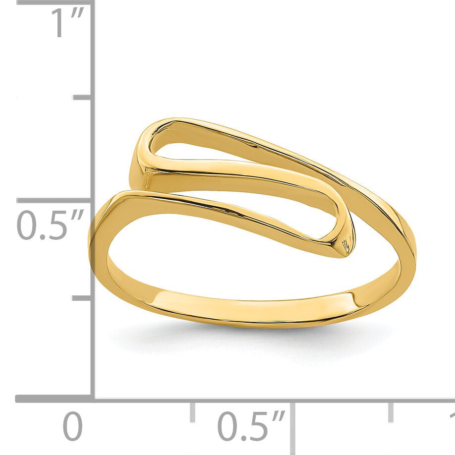 14K Swirl Ring-K4596