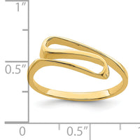14K Swirl Ring-K4596