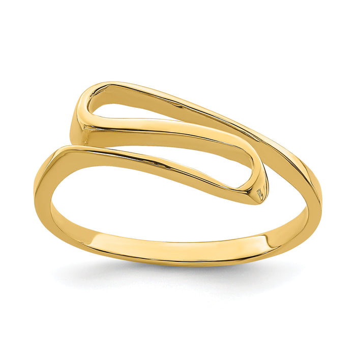 14K Swirl Ring-K4596