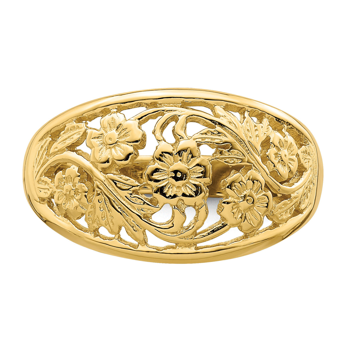 14K Floral Dome Ring-K4607