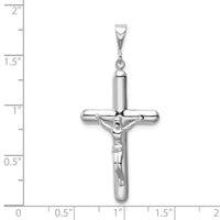 14k White Gold Crucifix Pendant-K461