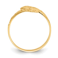 14K By-pass Lace Diamond-cut Ring-K4617