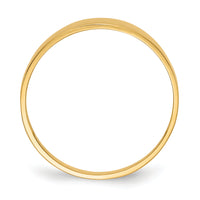 14K 3-6mm Flat-top Tapered Cigar Band Ring-K4629