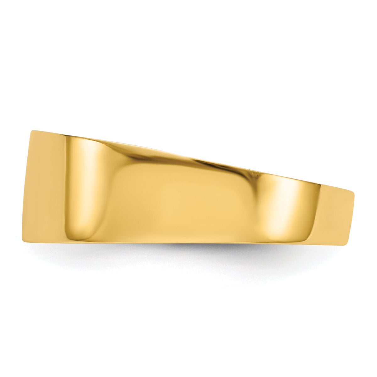 14K 3-6mm Flat-top Tapered Cigar Band Ring-K4629