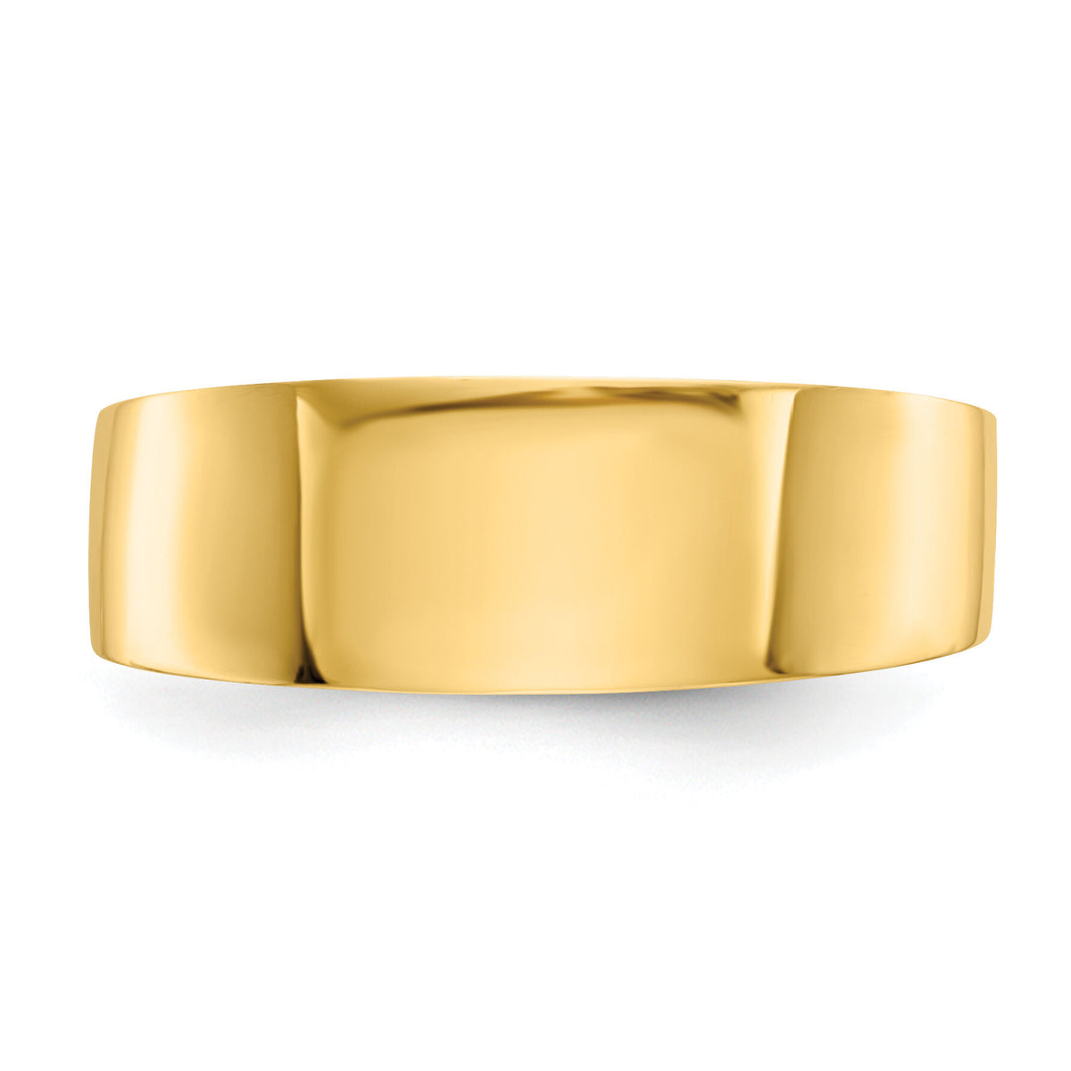 14K 3-6mm Flat-top Tapered Cigar Band Ring-K4629