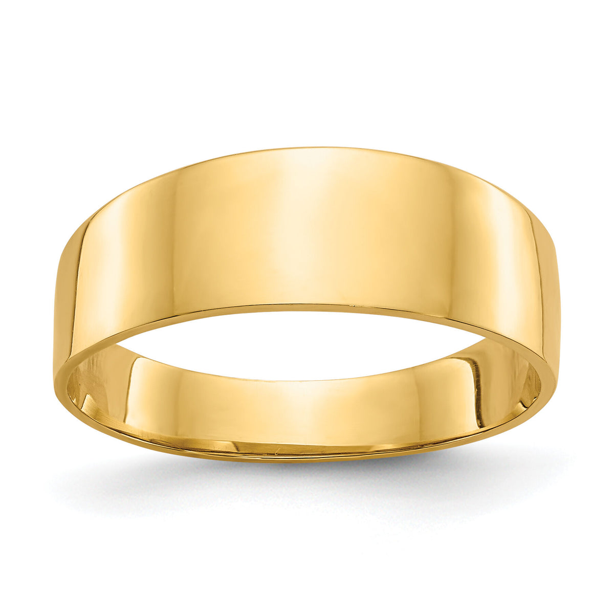 14K 3-6mm Flat-top Tapered Cigar Band Ring-K4629