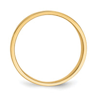14K 15mm Flat-top Tapered Cigar Band Ring-K4632