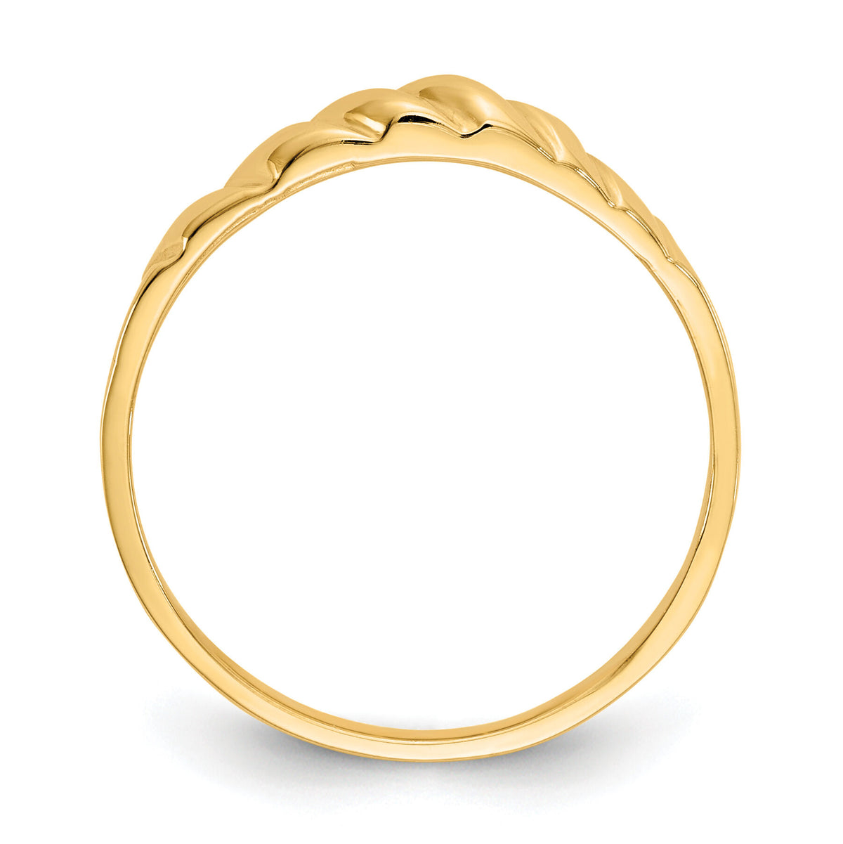 14K Polished Valley Dome Ring-K4634