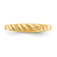 14K Polished Valley Dome Ring-K4634