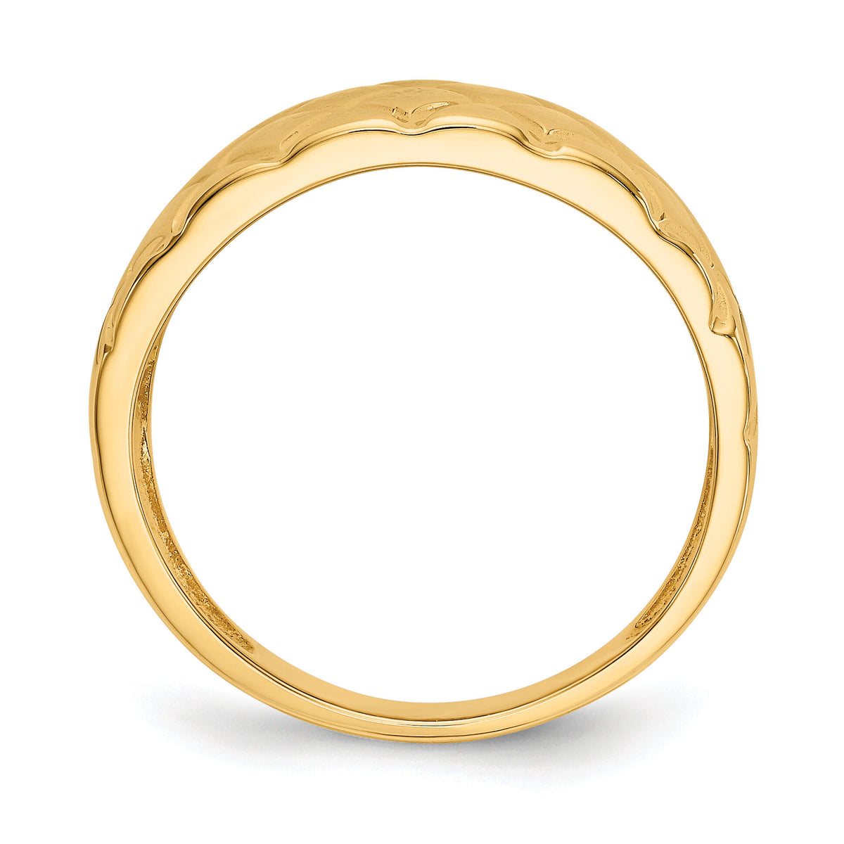 14K Marquise Pattern Dome Ring-K4643