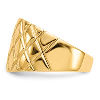 14K Marquise Pattern Dome Ring-K4643