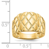 14K Marquise Pattern Dome Ring-K4643
