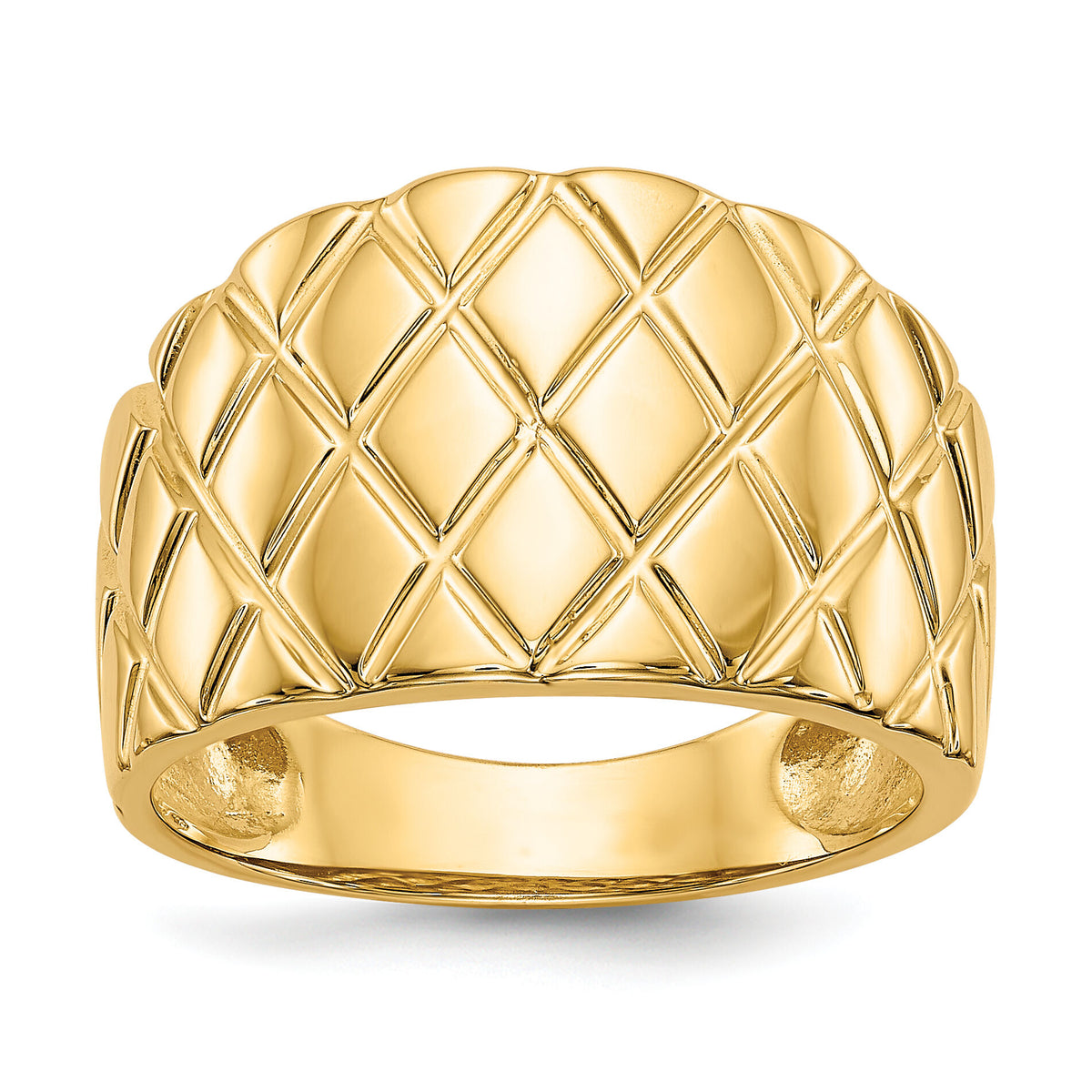 14K Marquise Pattern Dome Ring-K4643
