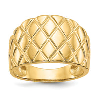 14K Marquise Pattern Dome Ring-K4643