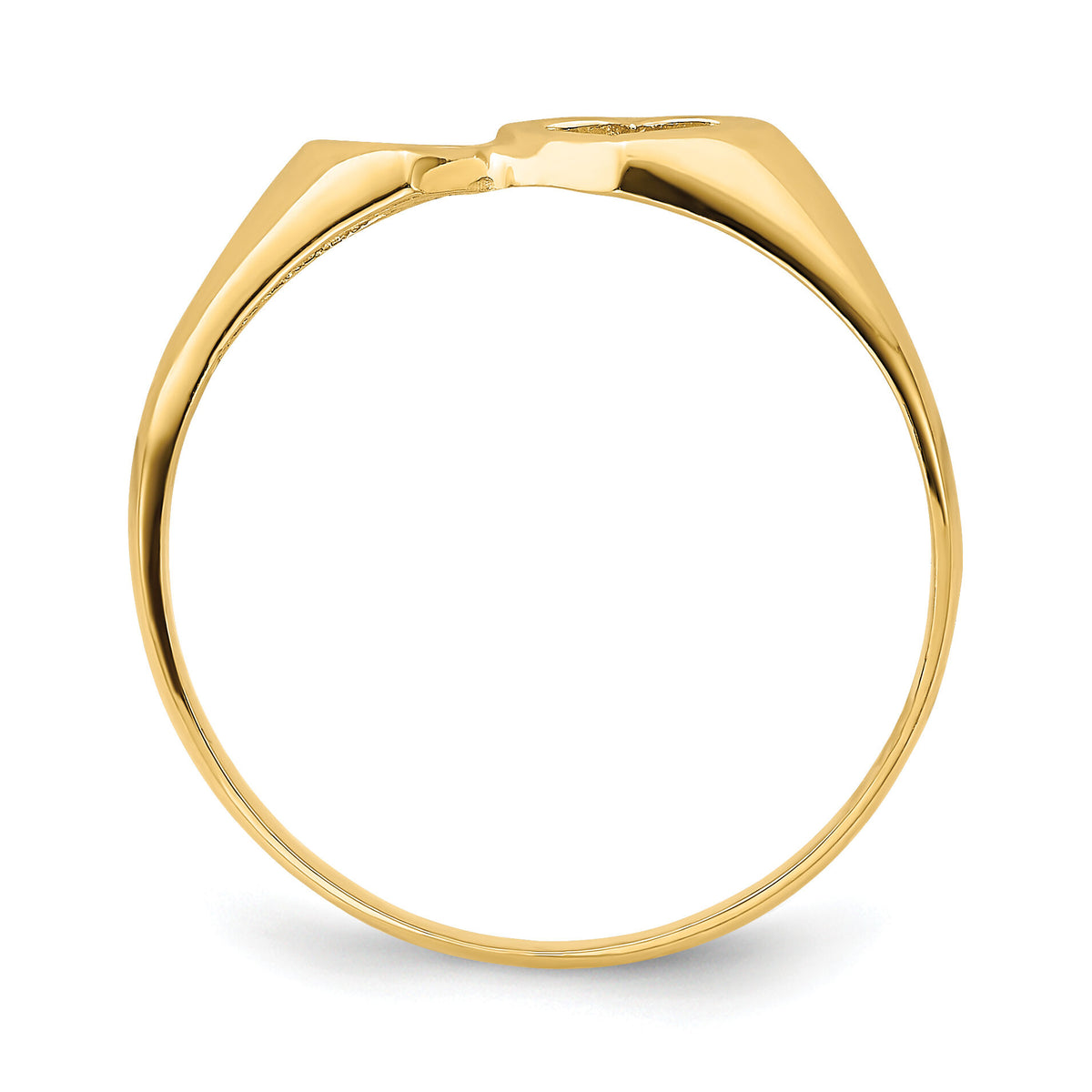 14K Double Heart Cut-Out Ring-K4650