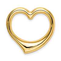 14K Polished Heart Chain Slide-K4663