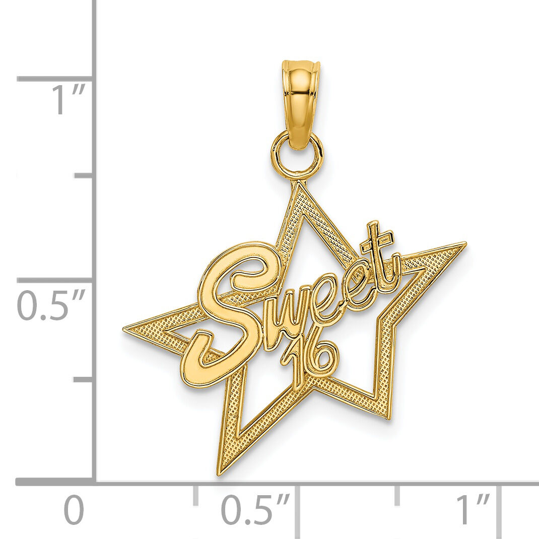 14k SWEET 16 Charm-K4713
