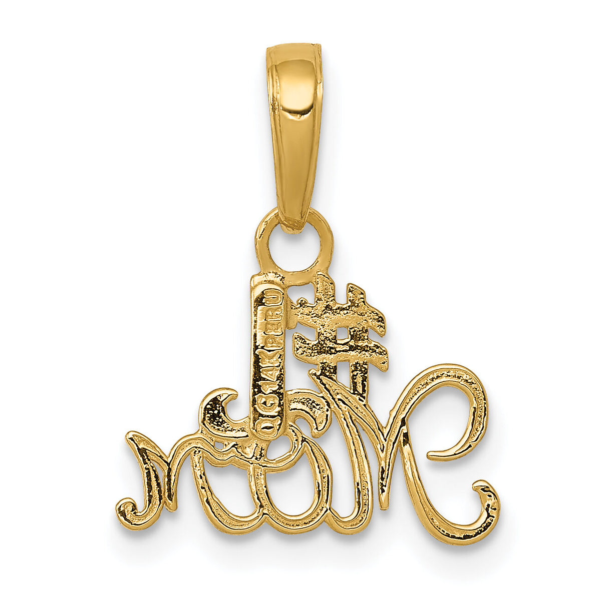 14k #1 MOM Charm-K4719