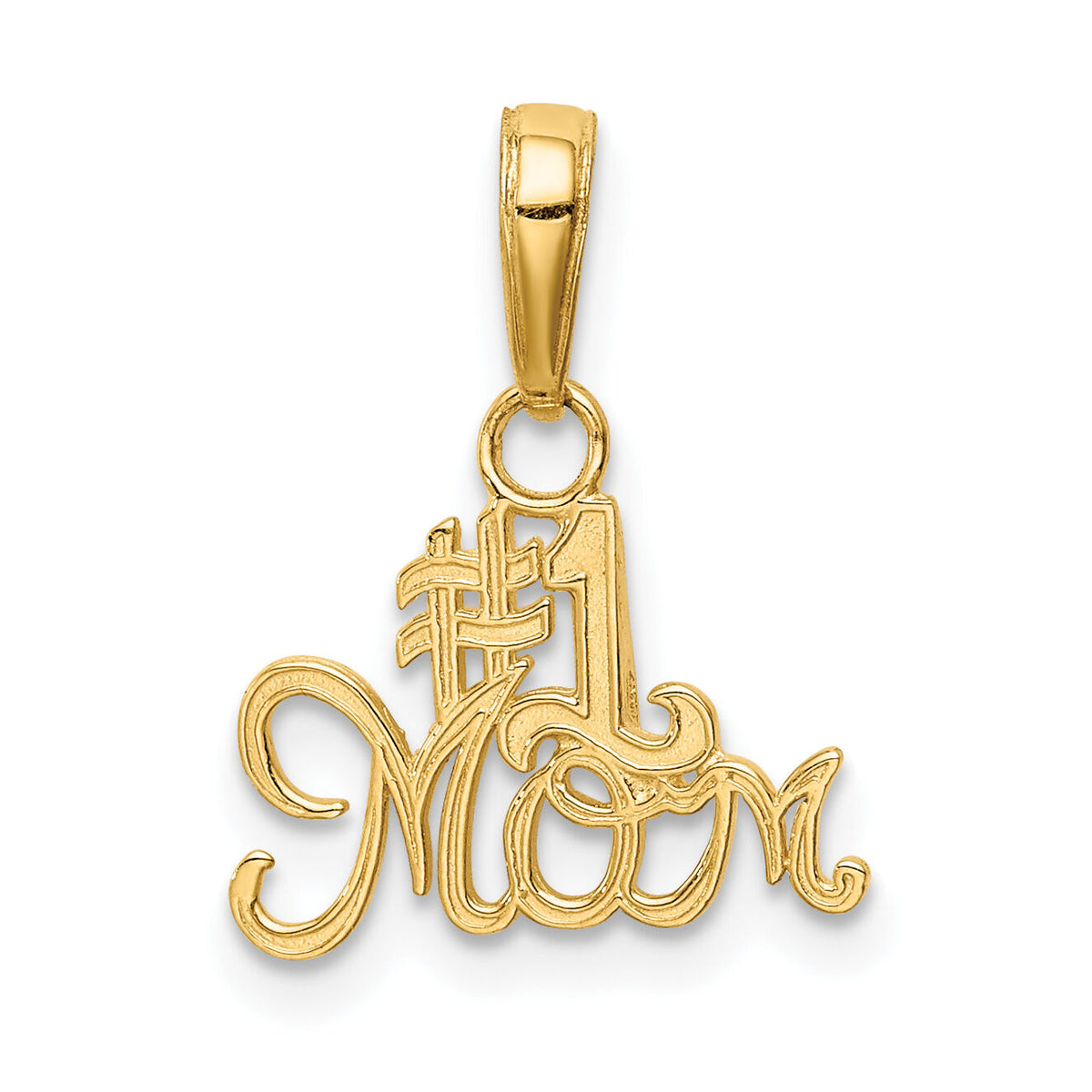 14k #1 MOM Charm-K4719