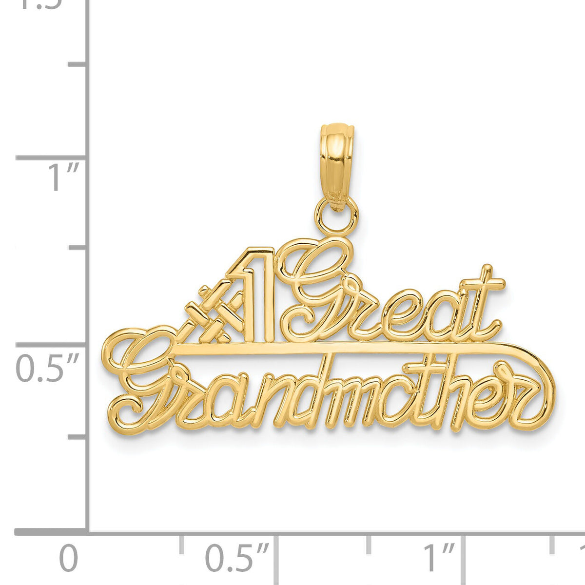 14k #1 GREAT GRANDMOTHER Charm-K4725