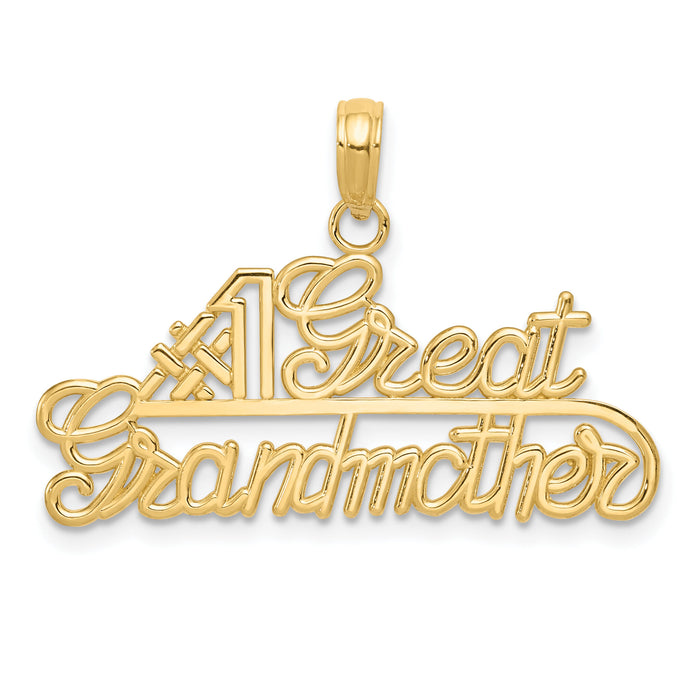 14k #1 GREAT GRANDMOTHER Charm-K4725