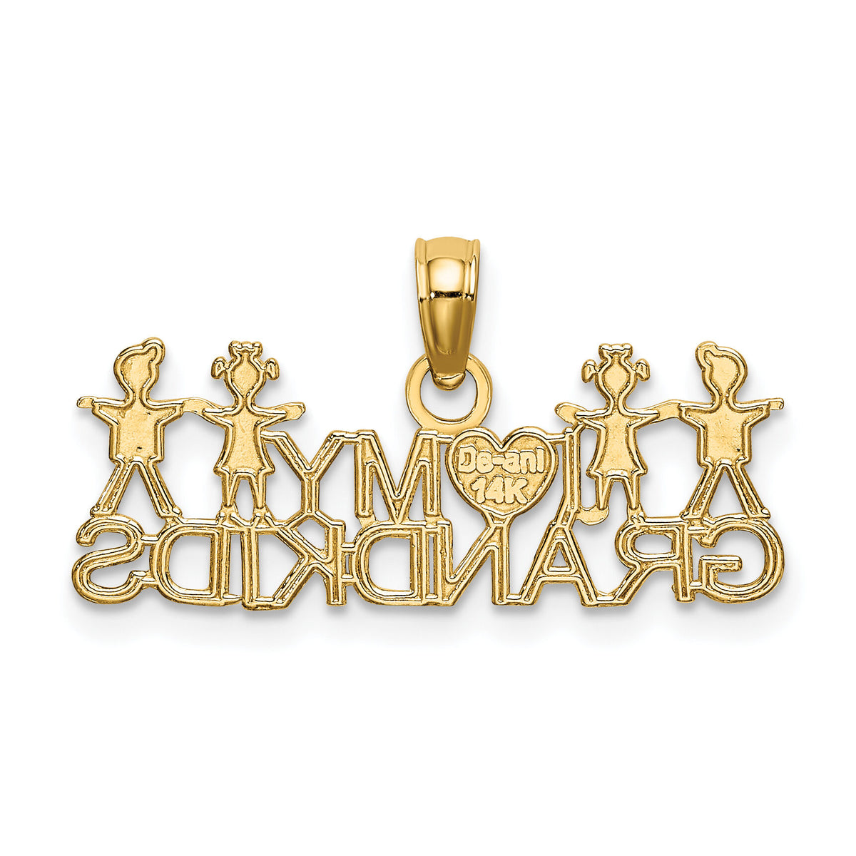 14k I LOVE MY GRANDKIDS Charm-K4726