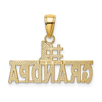 14k #1 GRANDPA Pendant-K4731