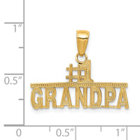 14k #1 GRANDPA Pendant-K4731