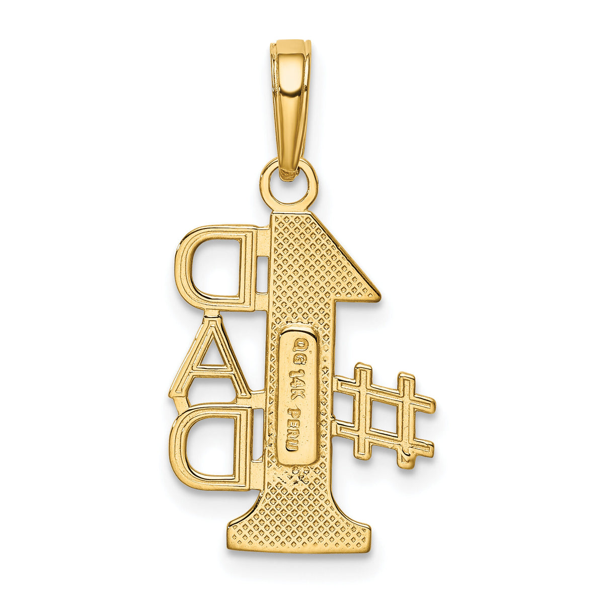 14k #1 DAD Charm-K4732