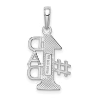 14K White Gold #1 DAD Charm-K4732W