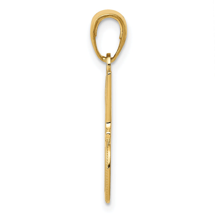 14k #1 DAD Charm-K4734