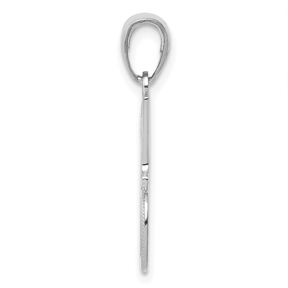 14K White Gold #1 DAD Charm-K4734W