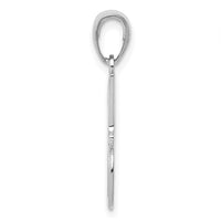 14K White Gold #1 DAD Charm-K4734W