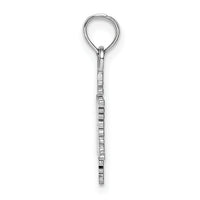 14k White Gold Small Snowflake Pendant-K4742W