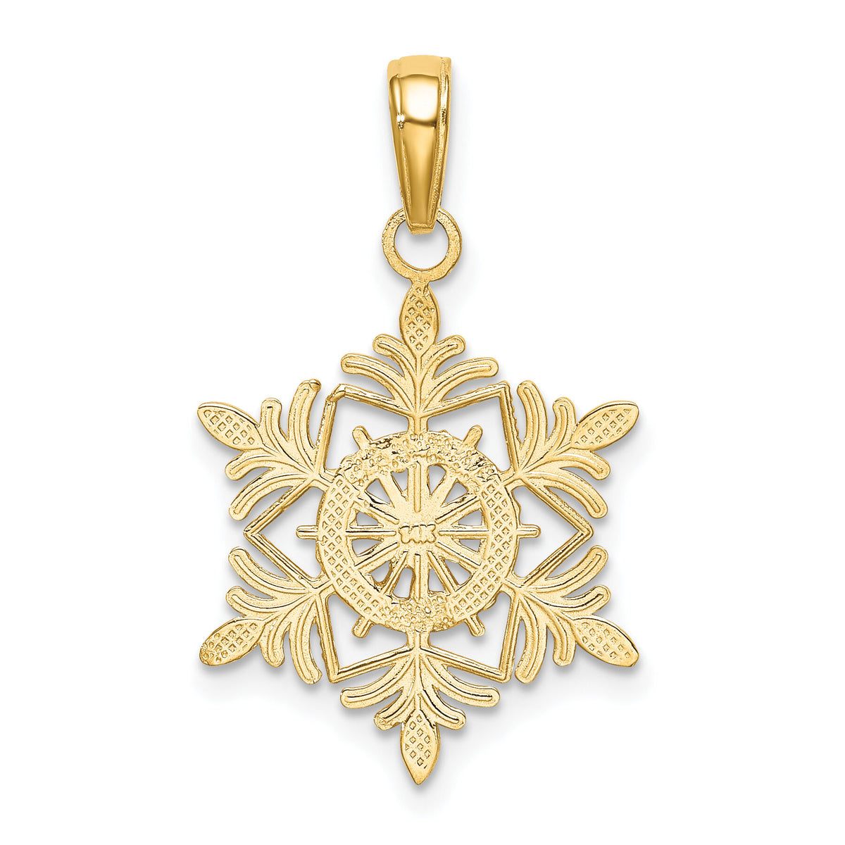 14k Snowflake Pendant-K4744