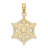 14k Snowflake Pendant-K4744