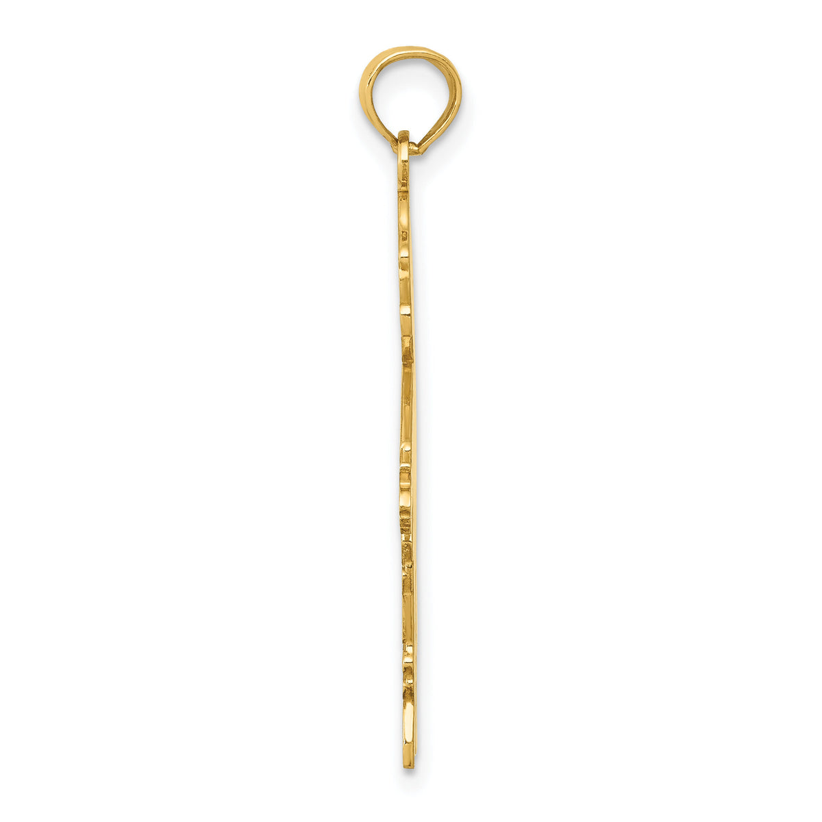 14k Flat Engravable Boy Charm-K4749