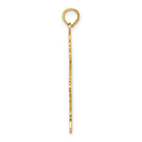 14k Flat Engravable Boy Charm-K4749