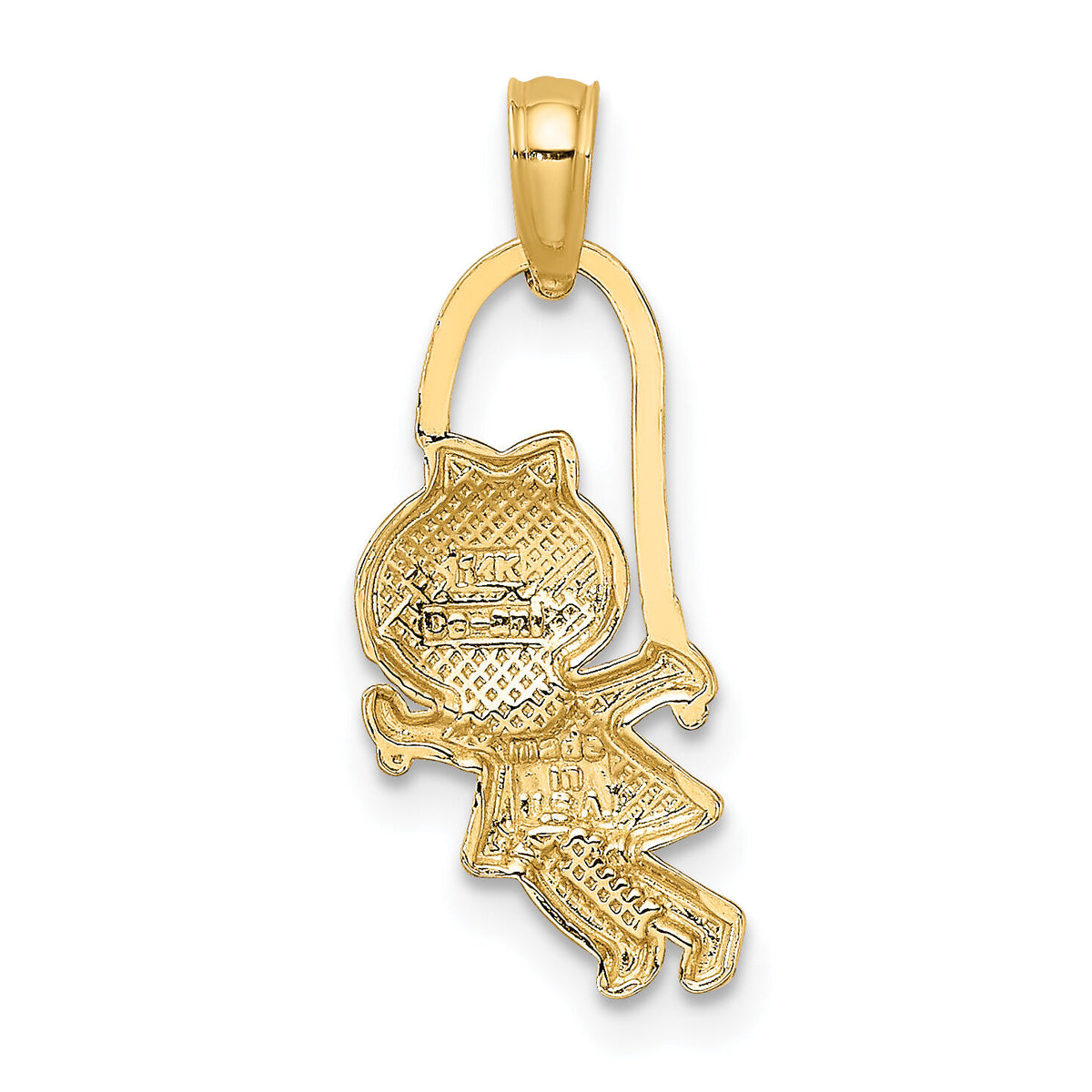 14k Girl with Jump Rope Charm-K4758