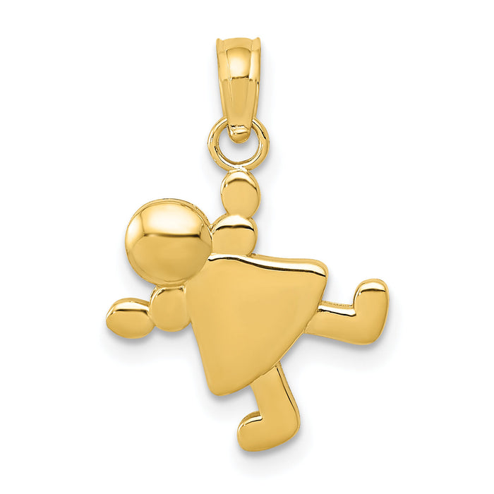 14k Little Girl Charm-K4760