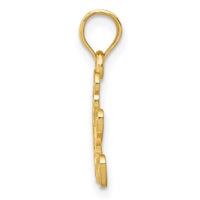 14k Teddy Bear Pendant-K4762