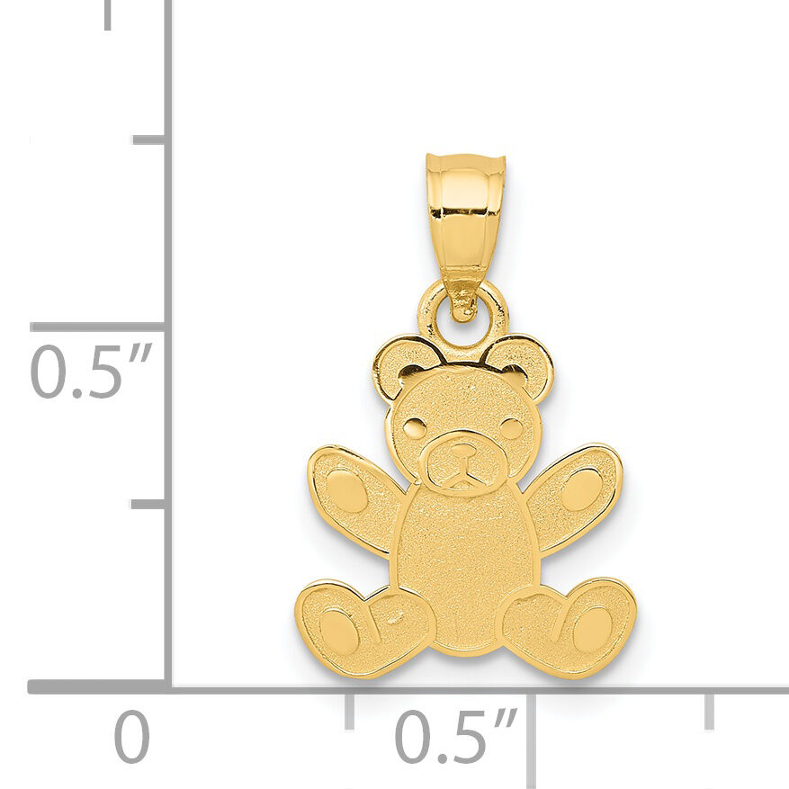 14k Teddy Bear Pendant-K4762