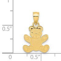 14k Teddy Bear Pendant-K4762