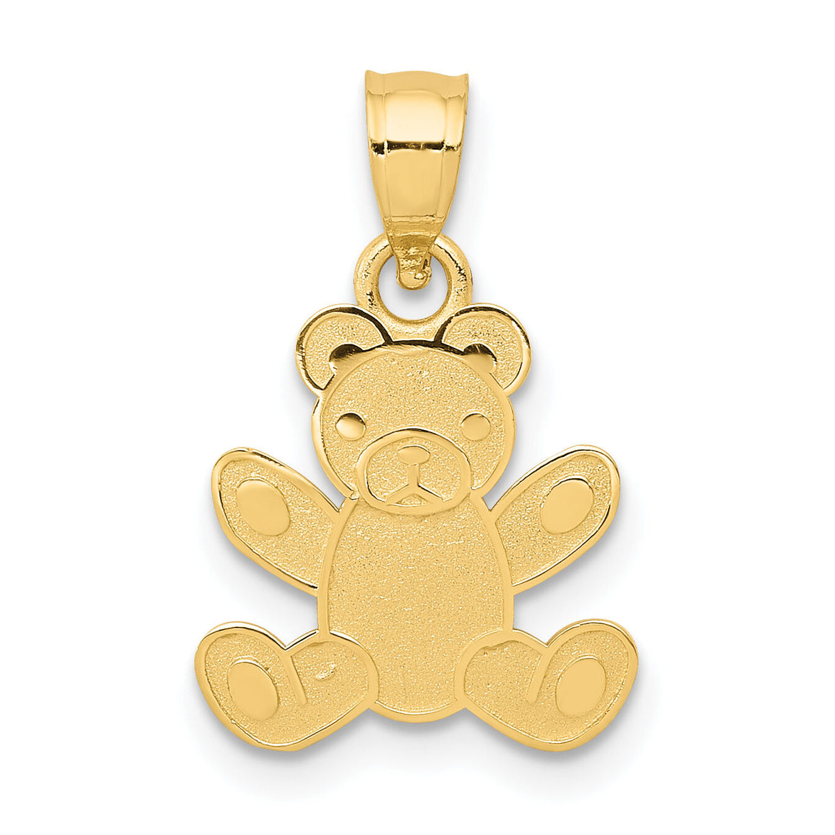 14k Teddy Bear Pendant-K4762