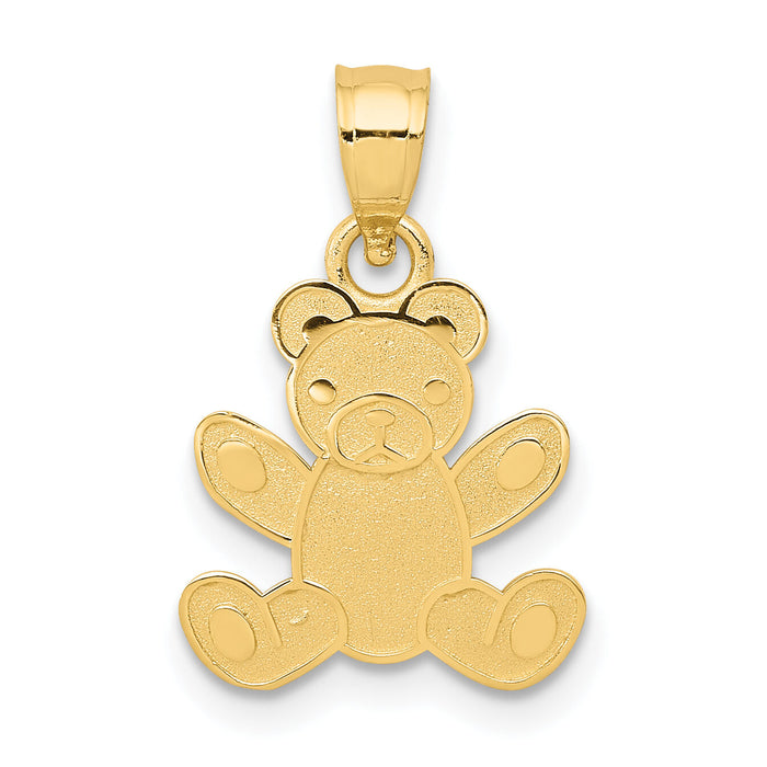 14k Teddy Bear Pendant-K4762